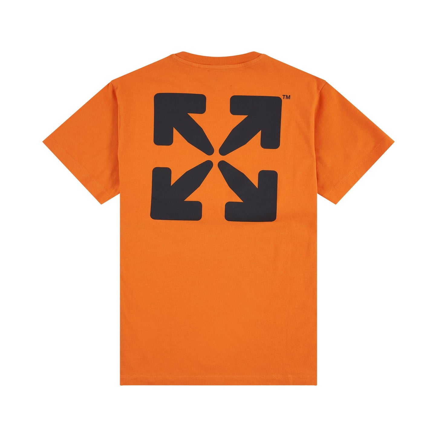 Off Rounded Short Sleeve T-Shirt in Orange/Black