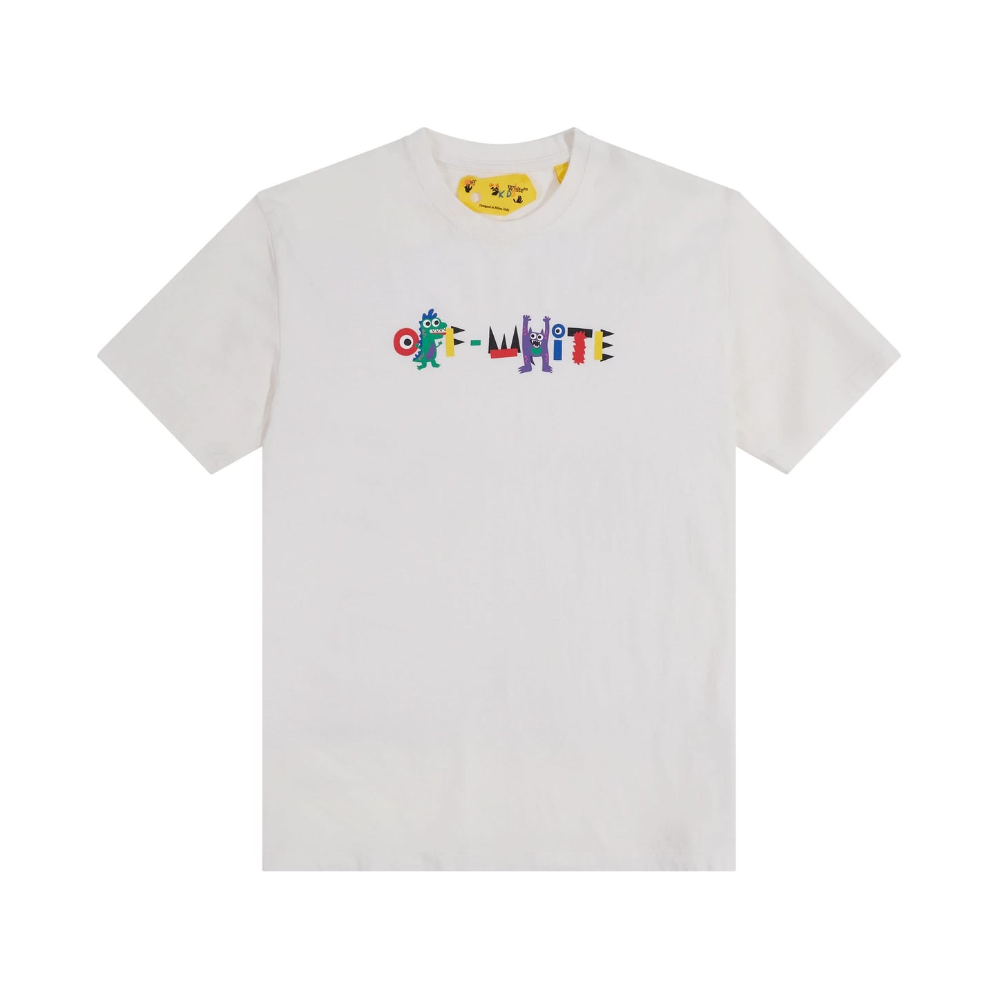 Off-White Monster Short Sleeve T-Shirt in White/Blue