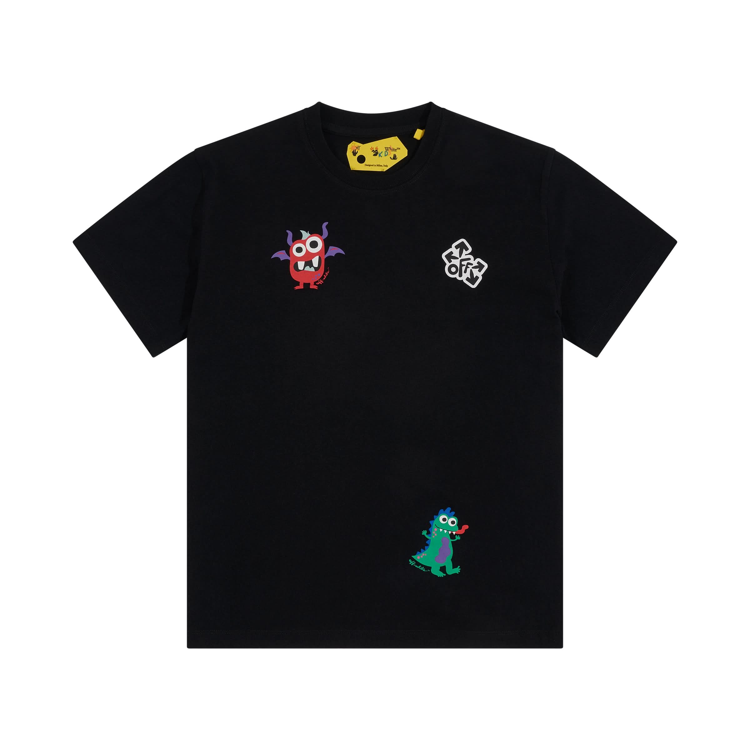 Off Monster A/O Short Sleeve T-Shirt in Black