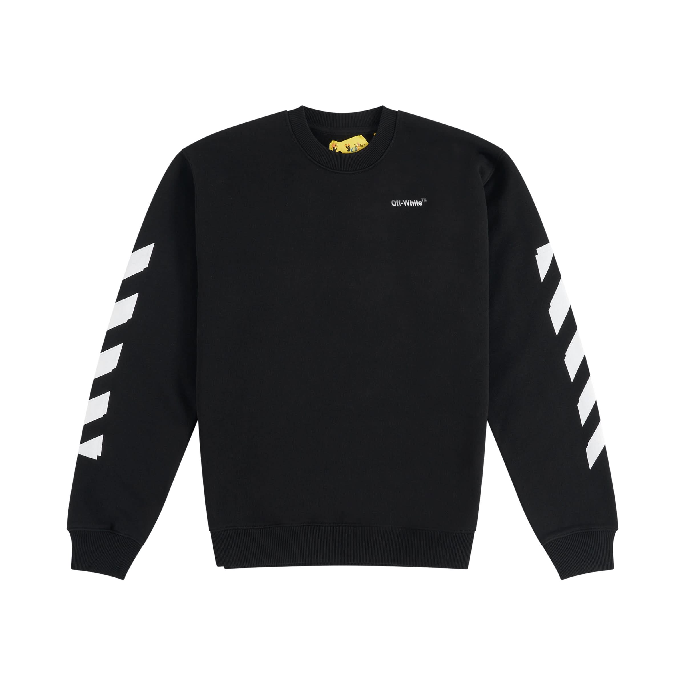 Rubber Arrow Crewneck in Black/White