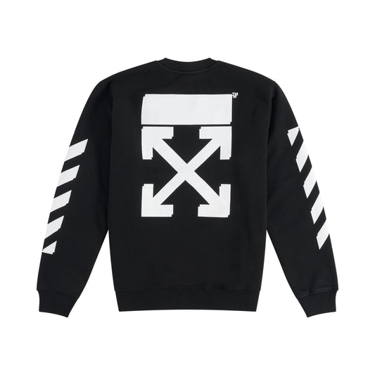 Rubber Arrow Crewneck in Black/White