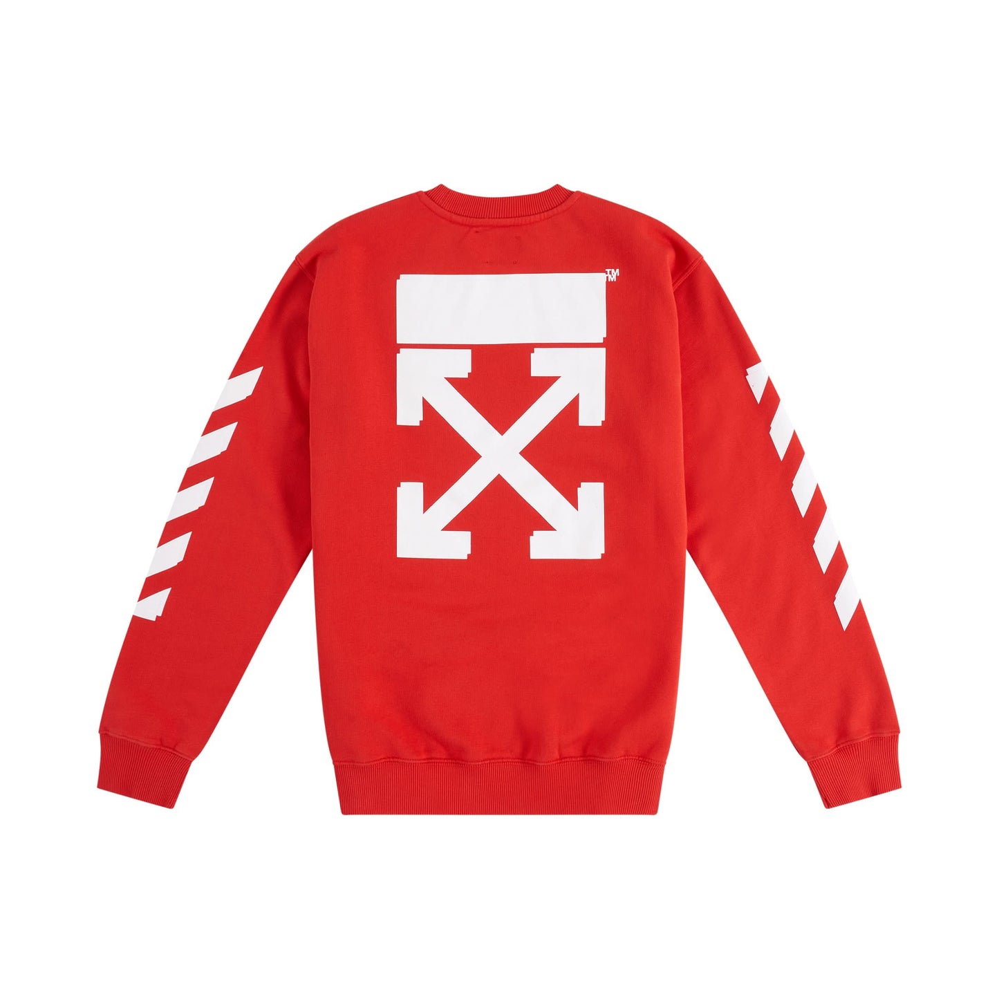 Rubber Arrow Crewneck in Red/White