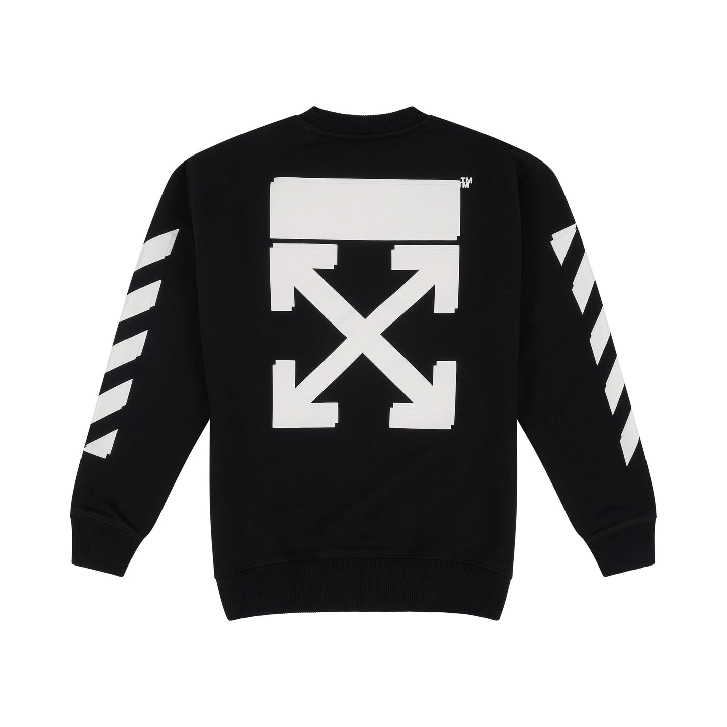 Logo Rubber Arrow Sweatshirt in Black/White