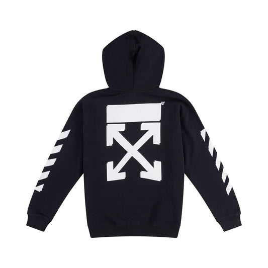 Rubber Arrow Hoodie in Black/White