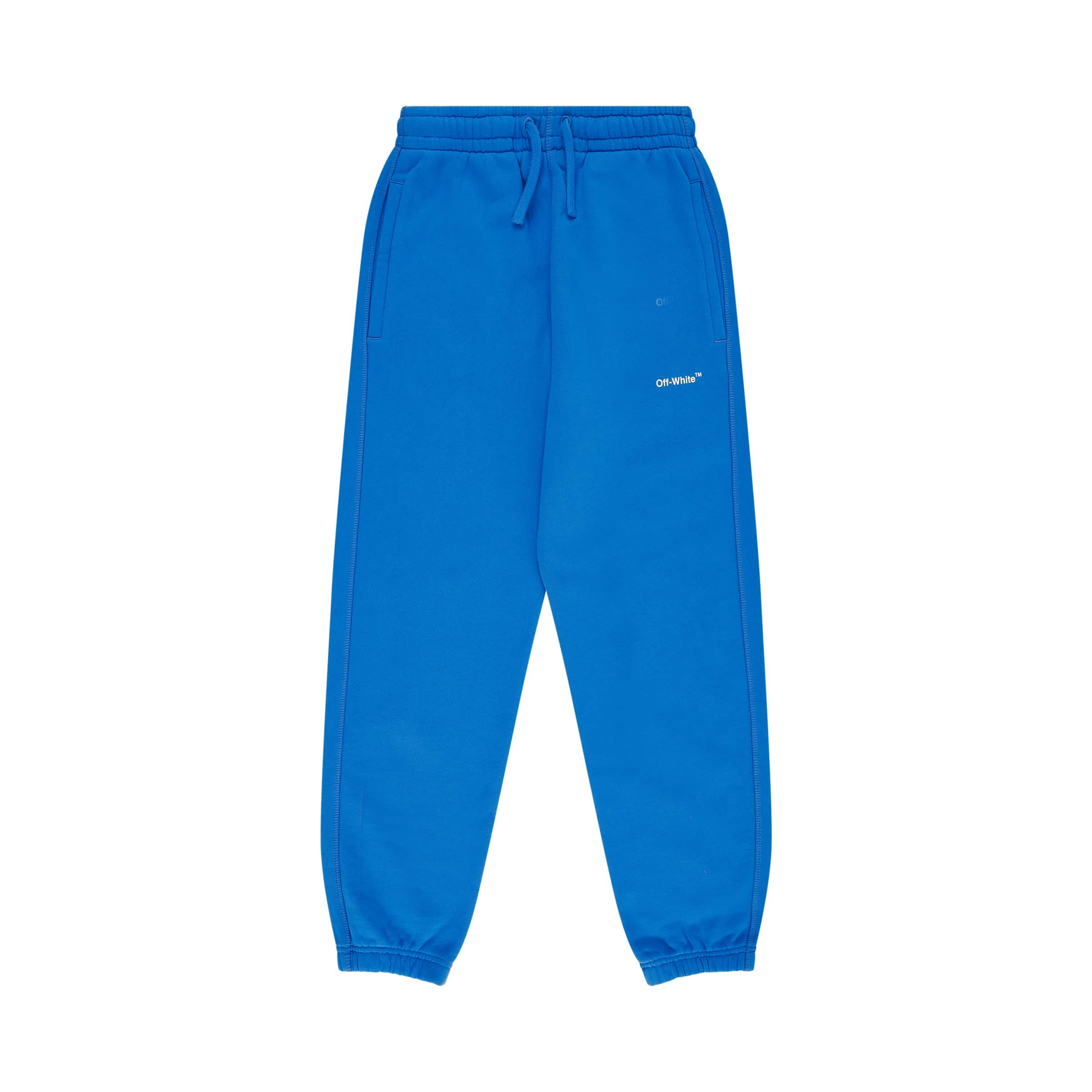 Helvetica Diagonal Sweatpant in Blue/White