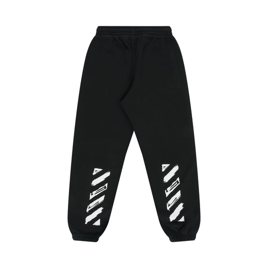 OW Script Sweat Pant in Black/White