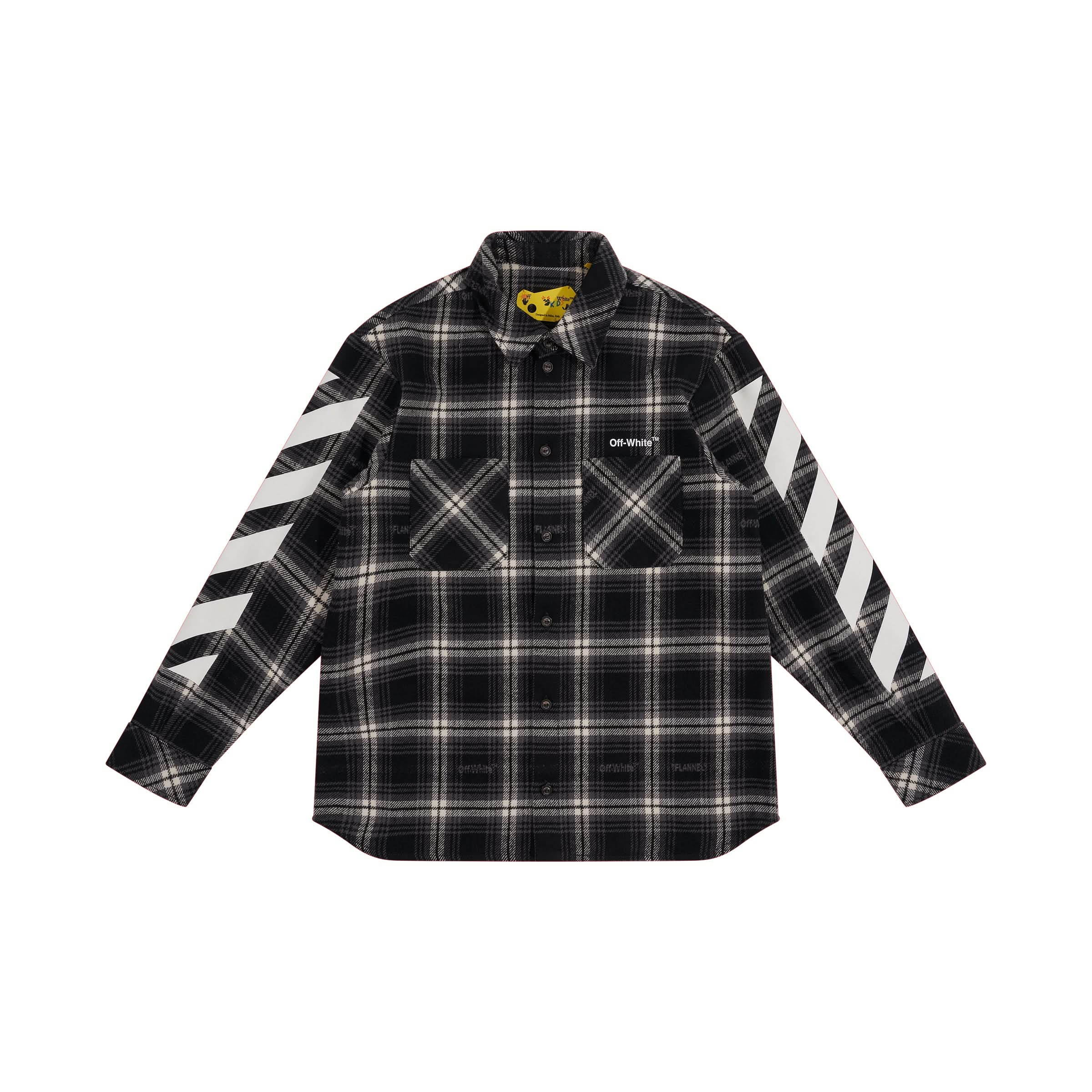 Check Flannel Shirt in Black/White