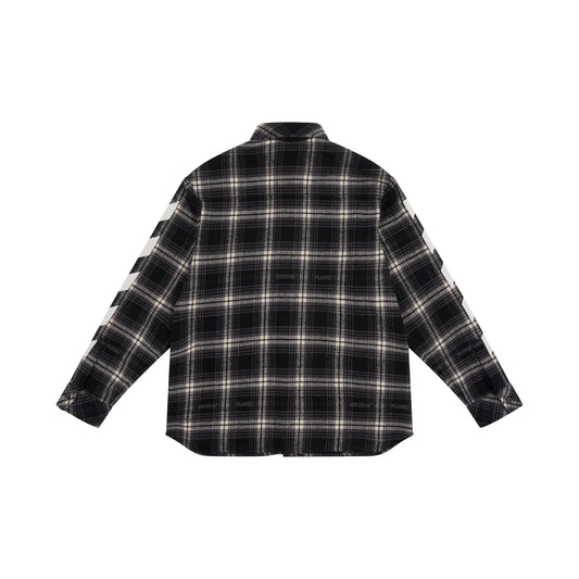 Check Flannel Shirt in Black/White