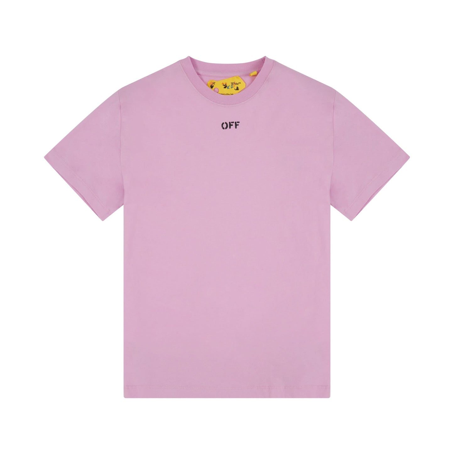 Off Stamp S/S T-Shirt in Pink/Black