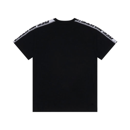 Logo Band Short Sleeve T-Shirt in Black