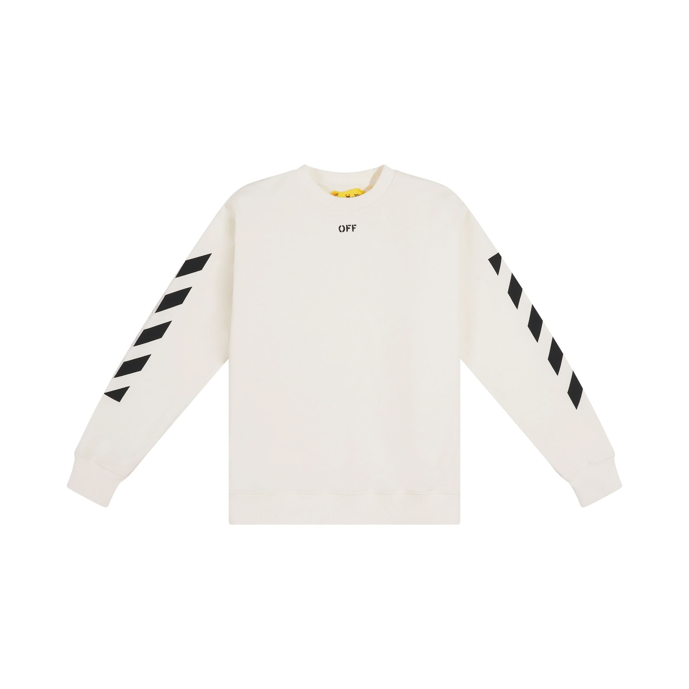 Off Stamp Sweatshirt in White/Black