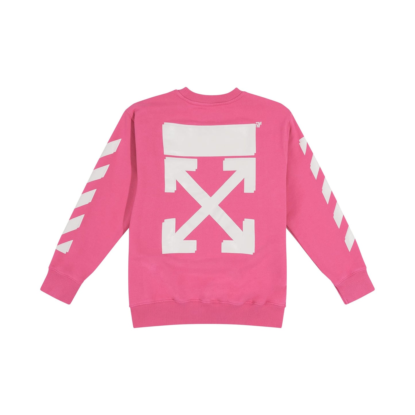 Rubber Arrow Sweatshirt in Fuchsia/White