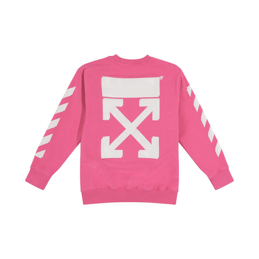 Rubber Arrow Sweatshirt in Fuchsia/White