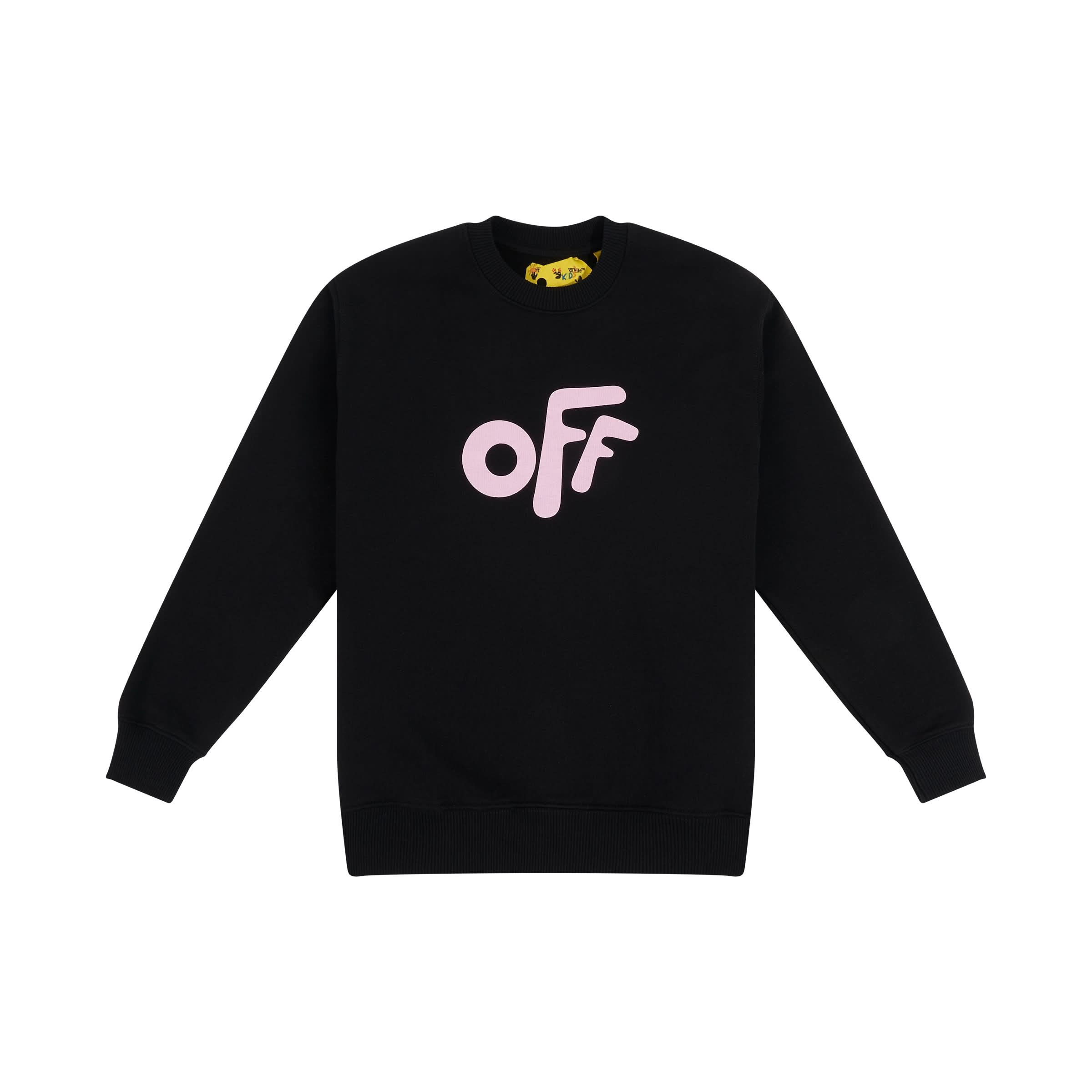 Off Rounded Sweatshirt in Black/Pink