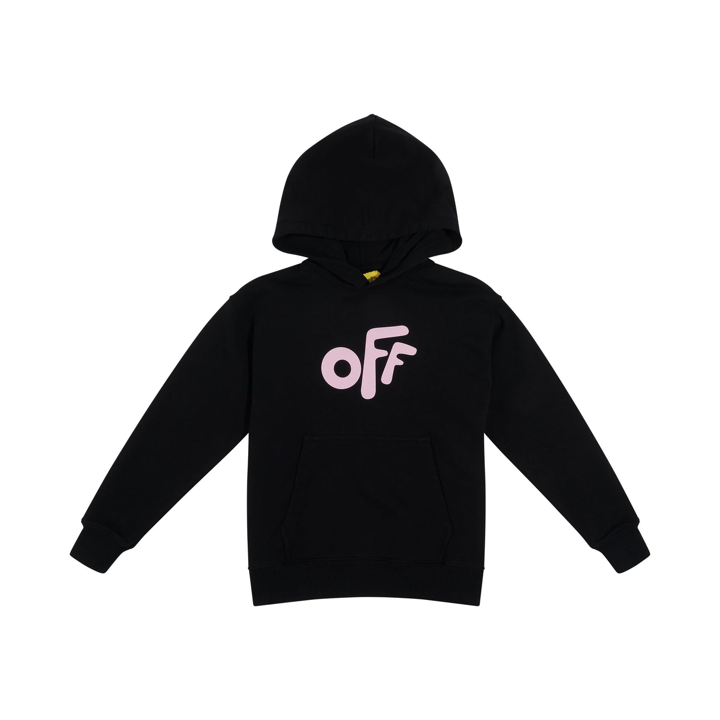 Off Rounded Hoodie in Black/Pink