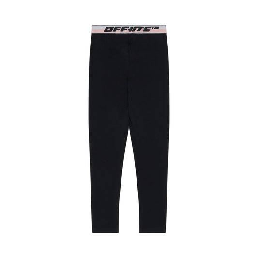 Logo Band Legging in Black