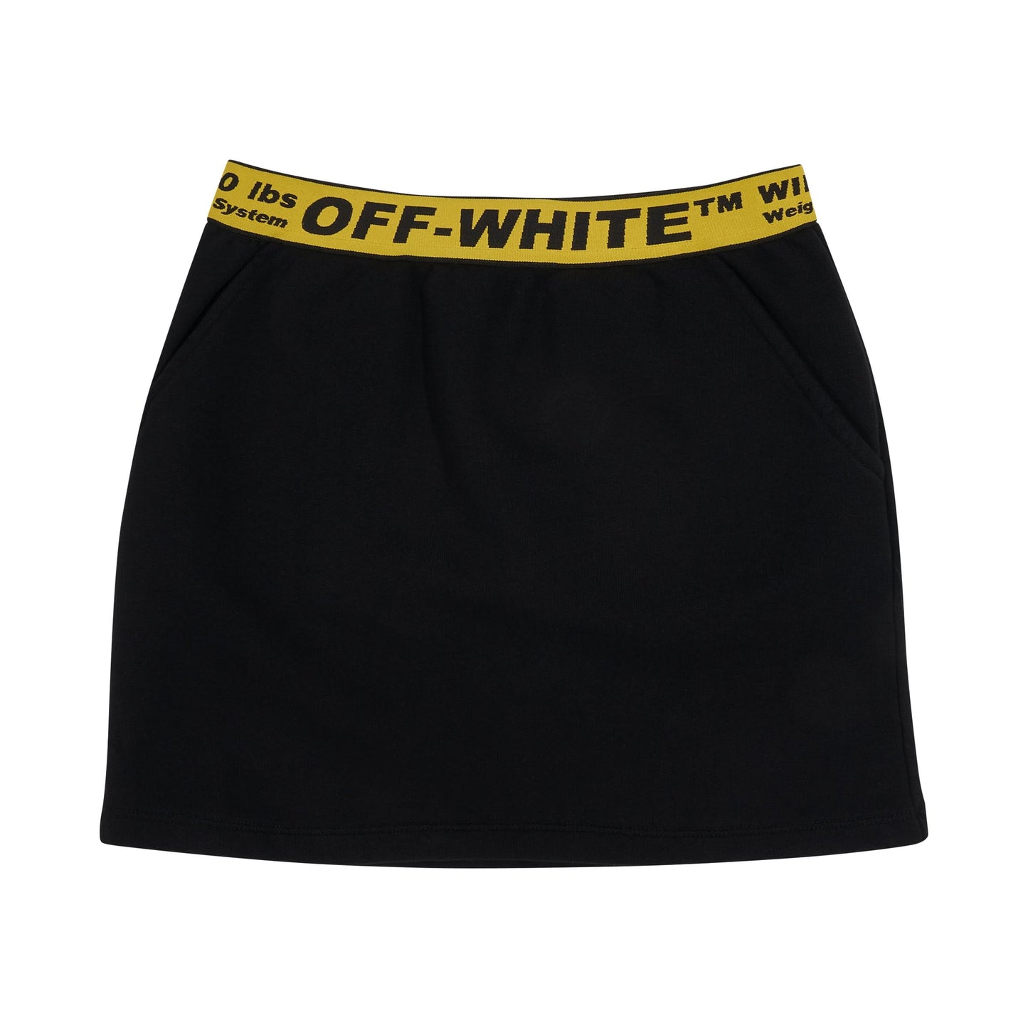 Off Industrial Sweat Skirt in Black/Yellow