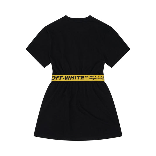 Off Industrial Tee Dress in Black/White