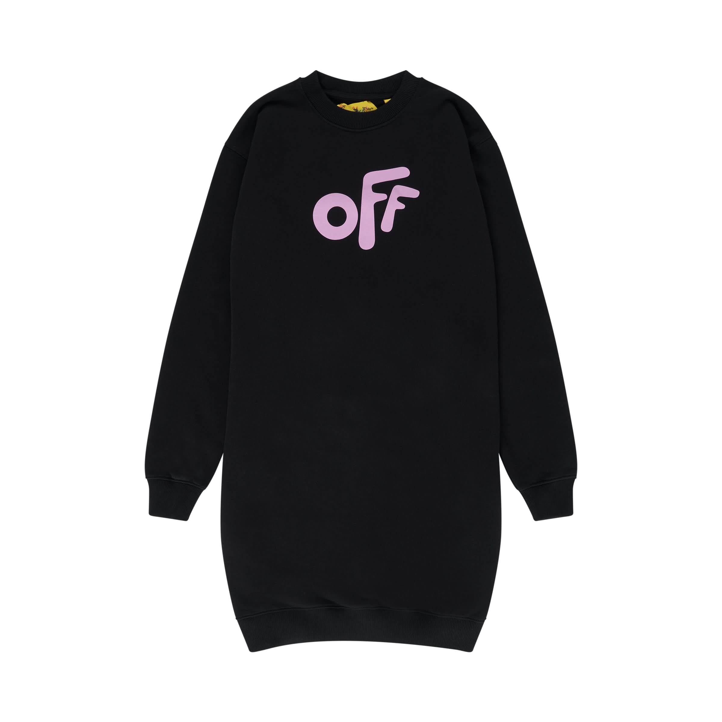 Off Rounded Crewneck Dress in Black/Pink