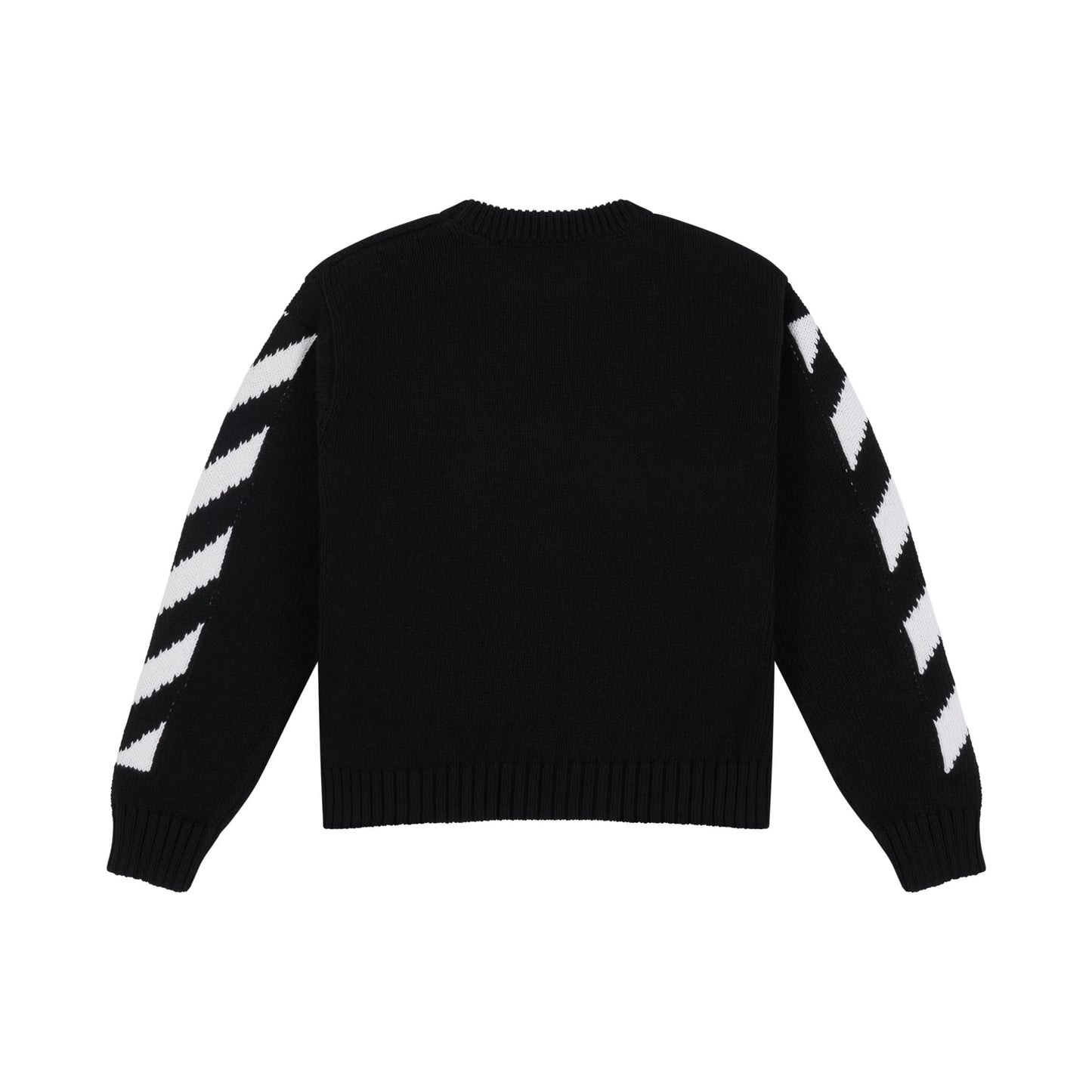 Off Stamp Knit Sweater in Black/White