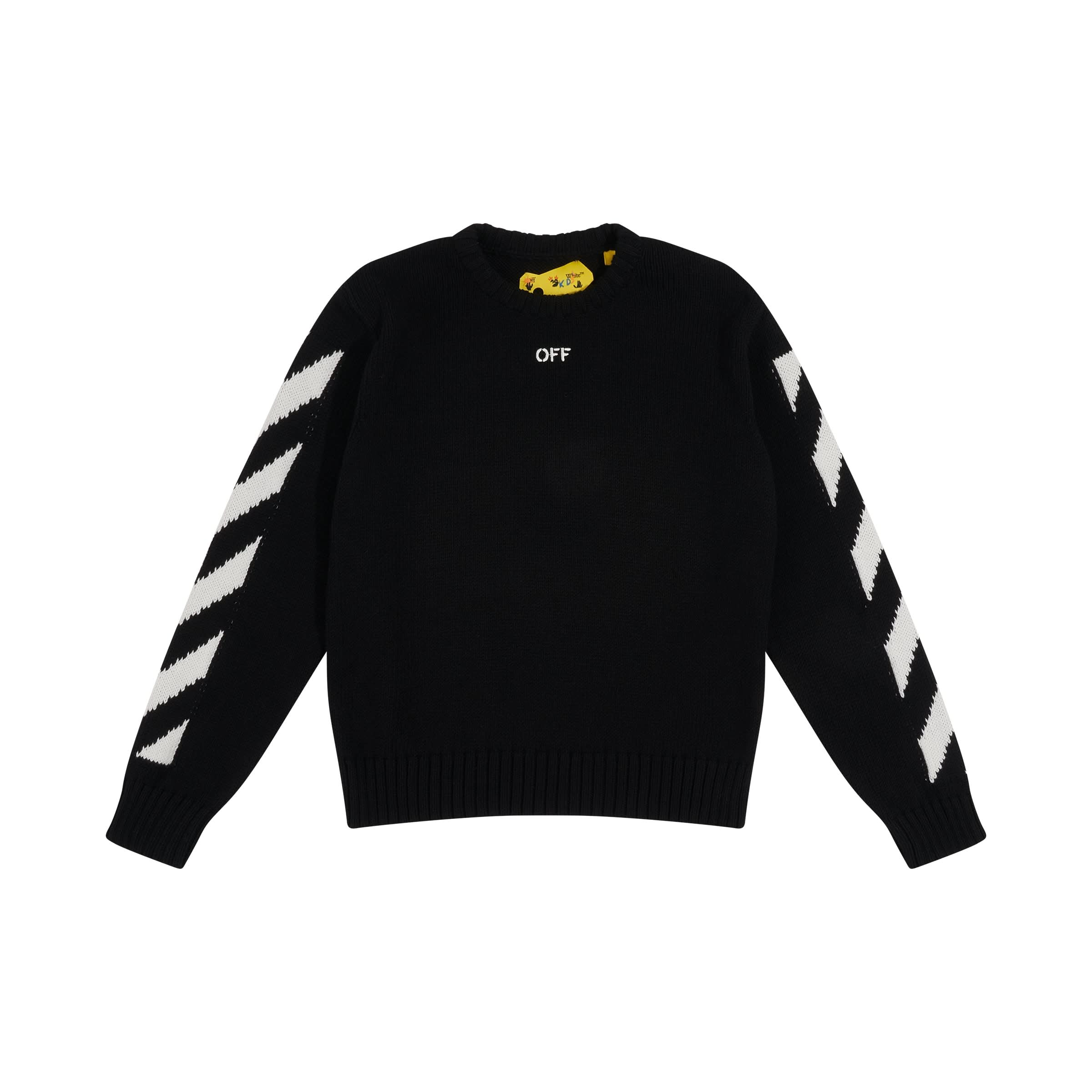 Off Stamp Sweater in Black/White