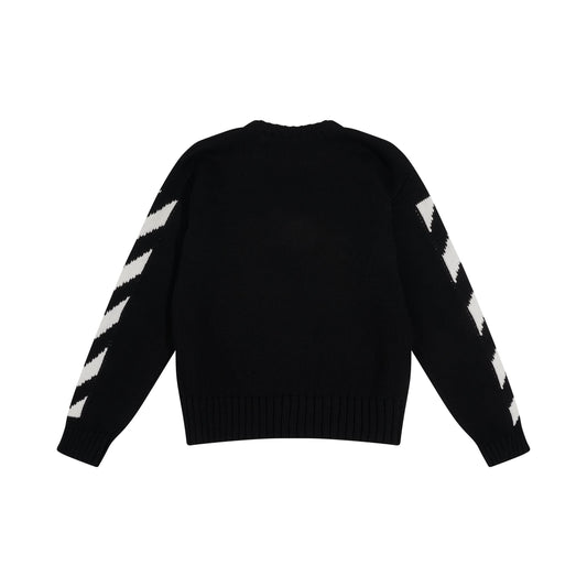 Off Stamp Sweater in Black/White