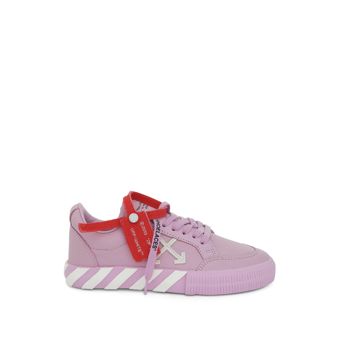 Vulcanized Lace Up Sneaker in Pink/White