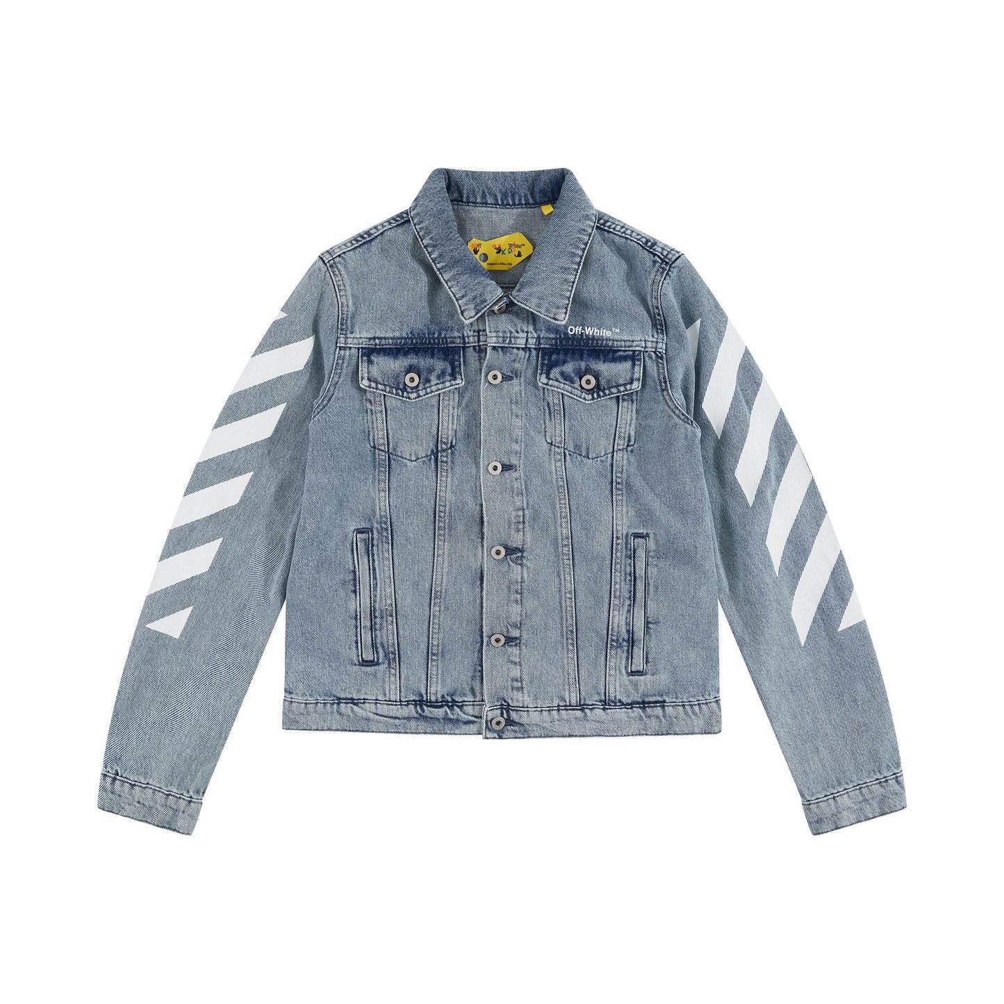 Rubber Arrow Denim Jacket in Light Blue