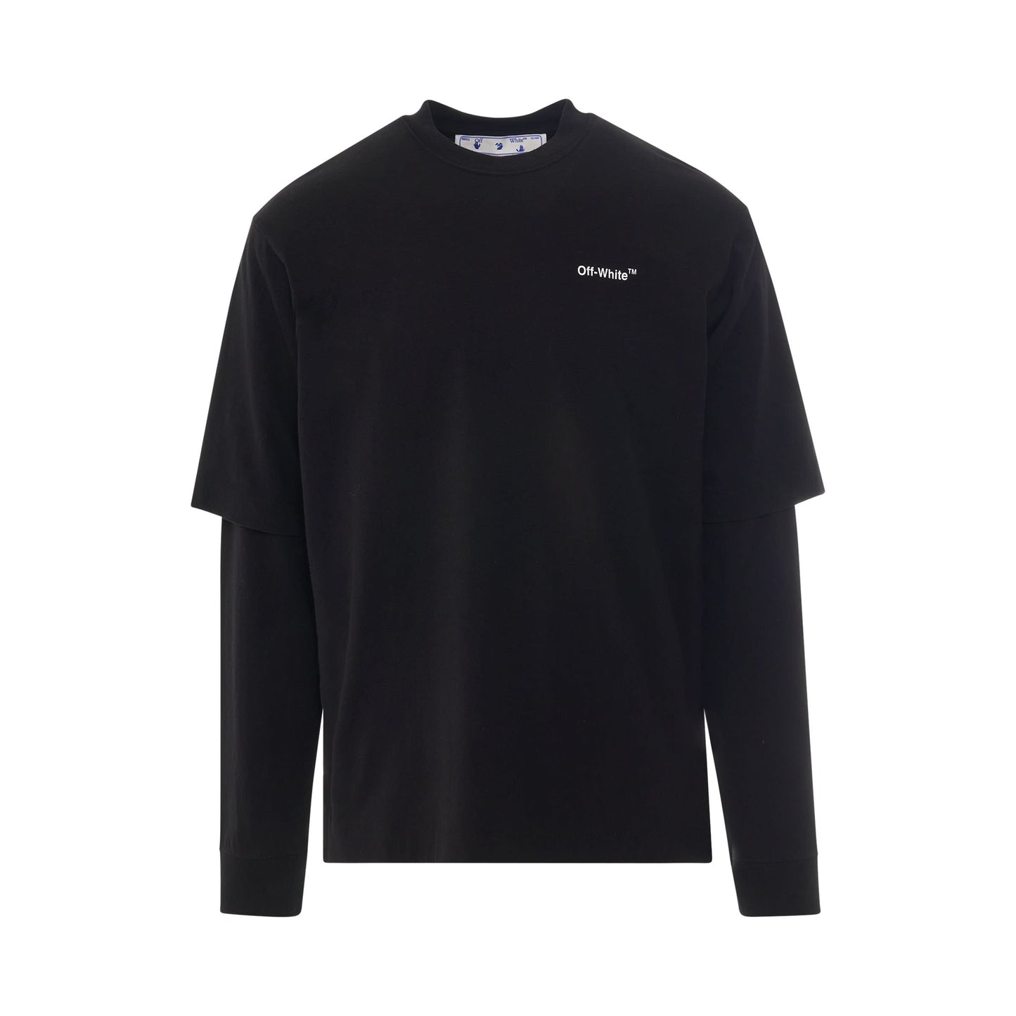 Caravaggio Crowning Double Sleeve T-Shirt in Black