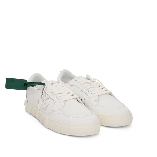 Low Vulcanized Calf Sneakers in White