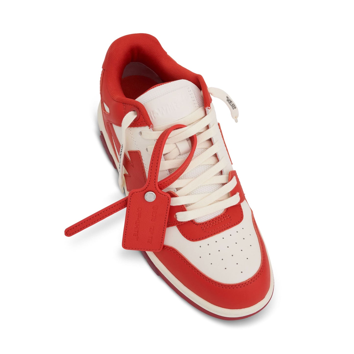 Out Of Office Leather Sneaker in White/Barolo