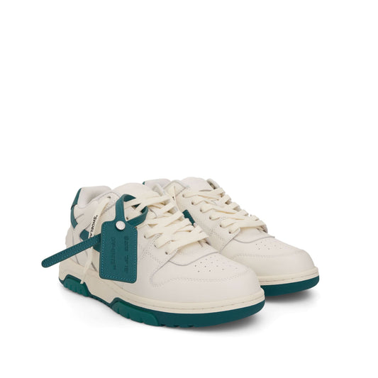 Out Of Office Leather Sneaker in White/Green