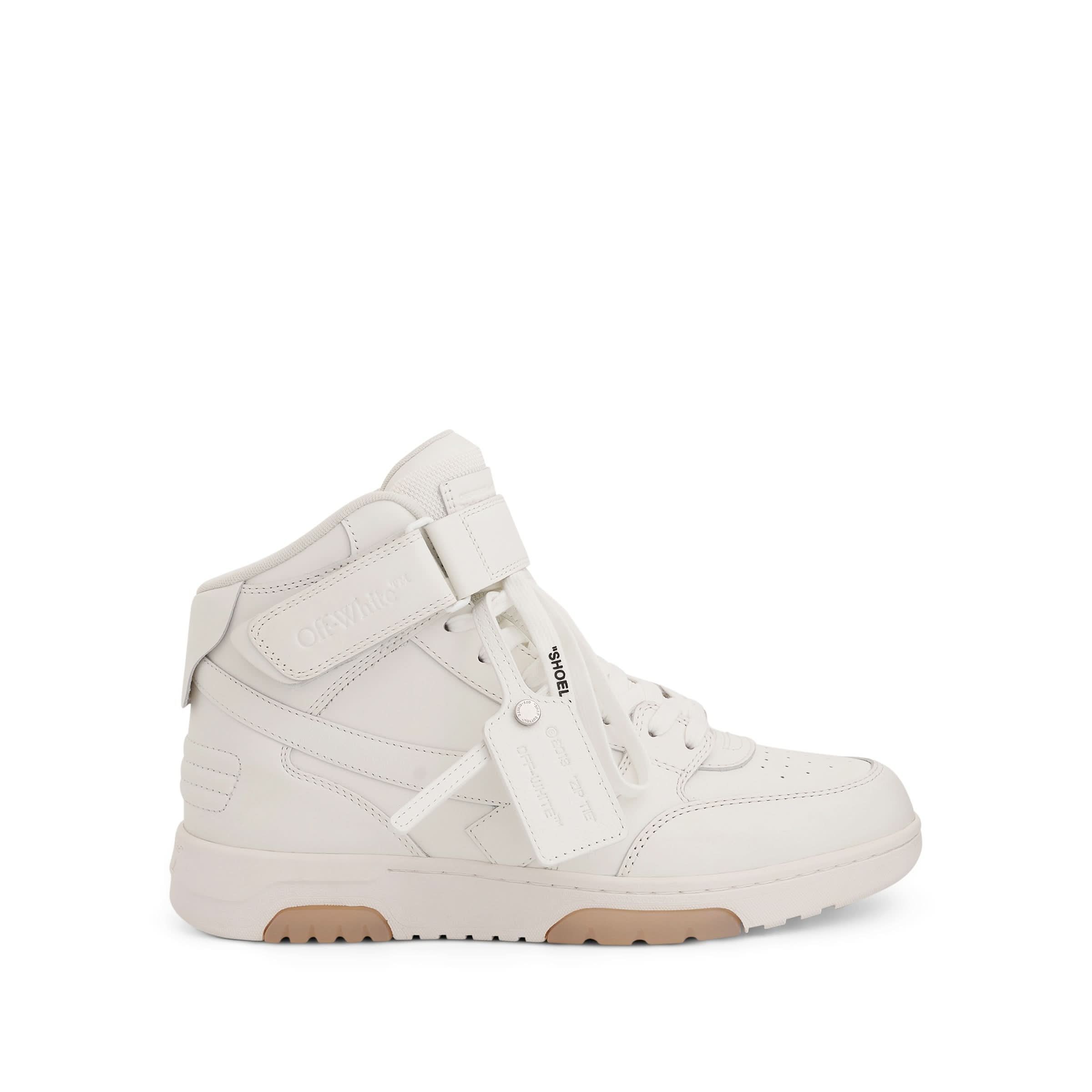 Out Of Office Mid Top Leather Sneaker in White