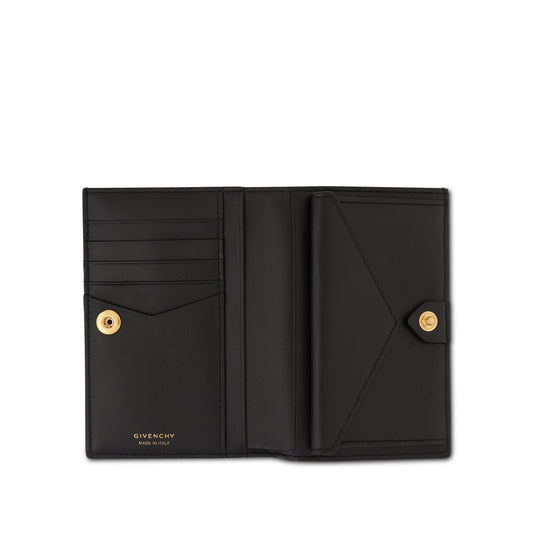 G Cut Bifold Wallet in 4G Coated Canvas in Black