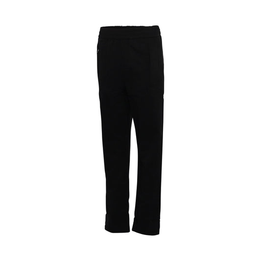 Nylon Track Pant in Black