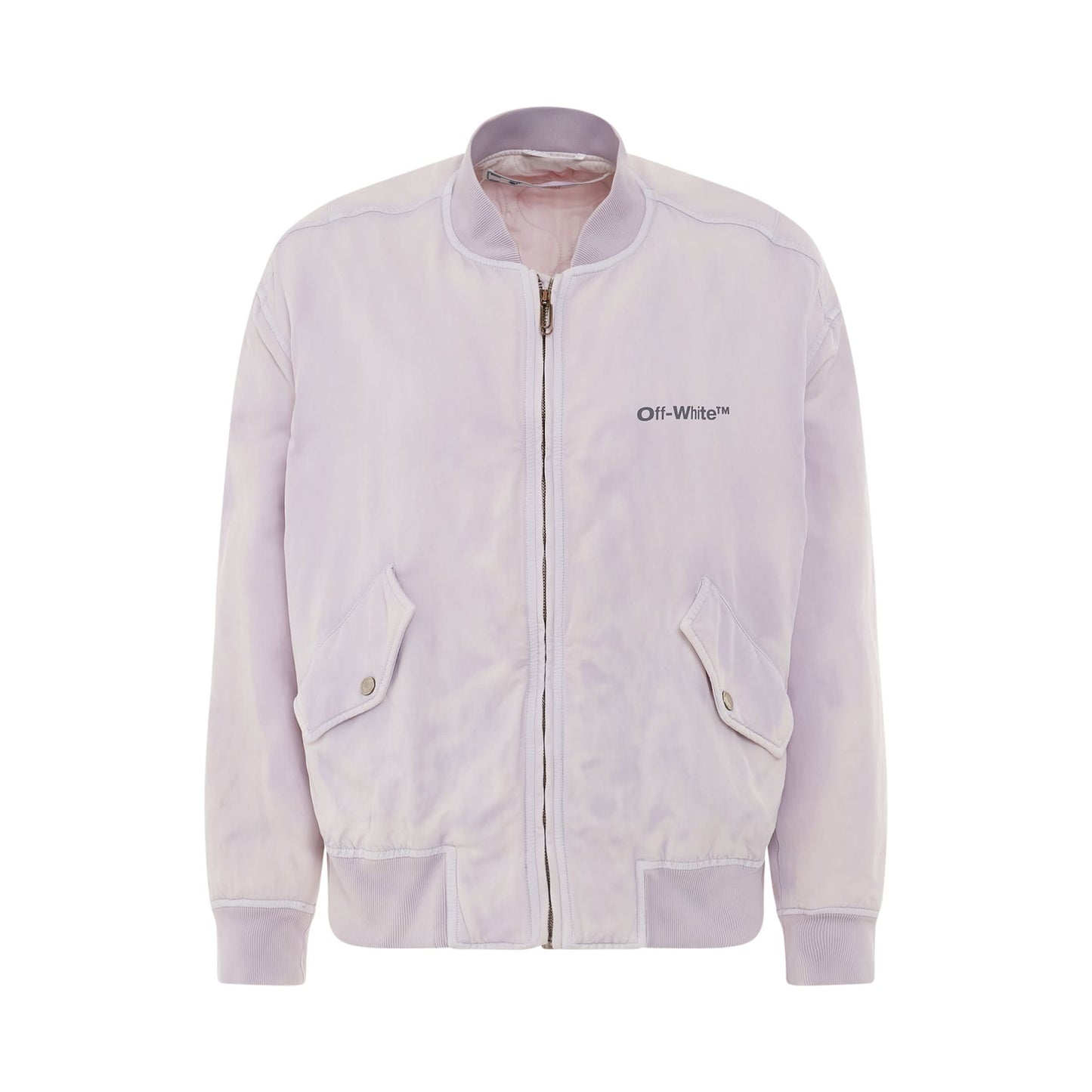 Laundry Nylon Oversize Bomber Jacket in Lilac