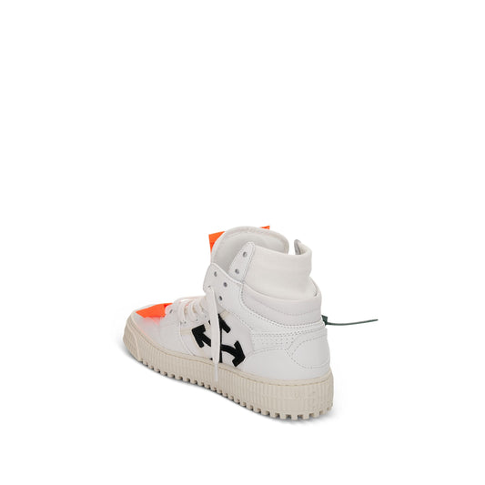 3.0 Off Court Leather Sneakers in White/Orange