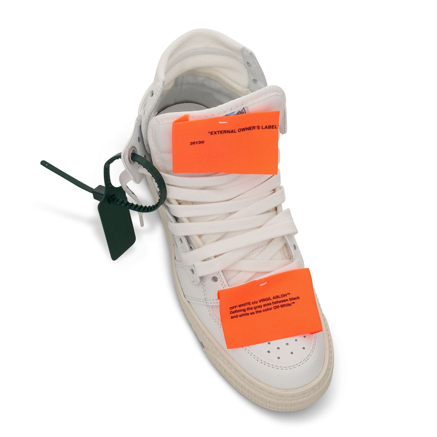 3.0 Off Court Leather Sneakers in White/Orange