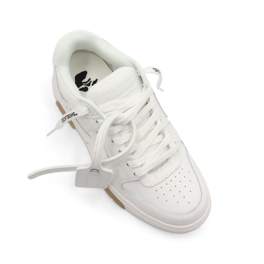 Out Of Office Calf Leather Sneakers in White