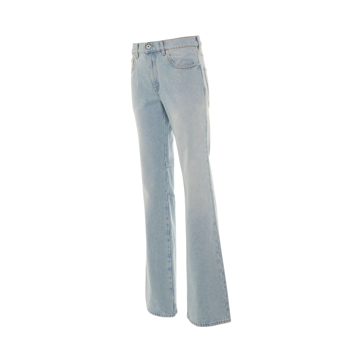 Bleach Bay Baggy Chinos in Light Blue