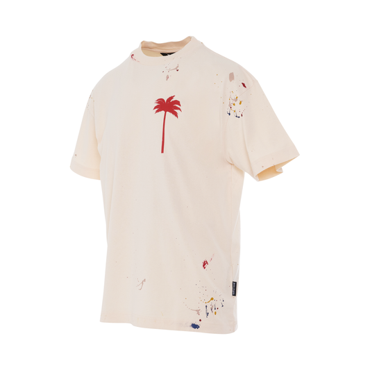 PXP Painted Classic T-Shirt in Off White