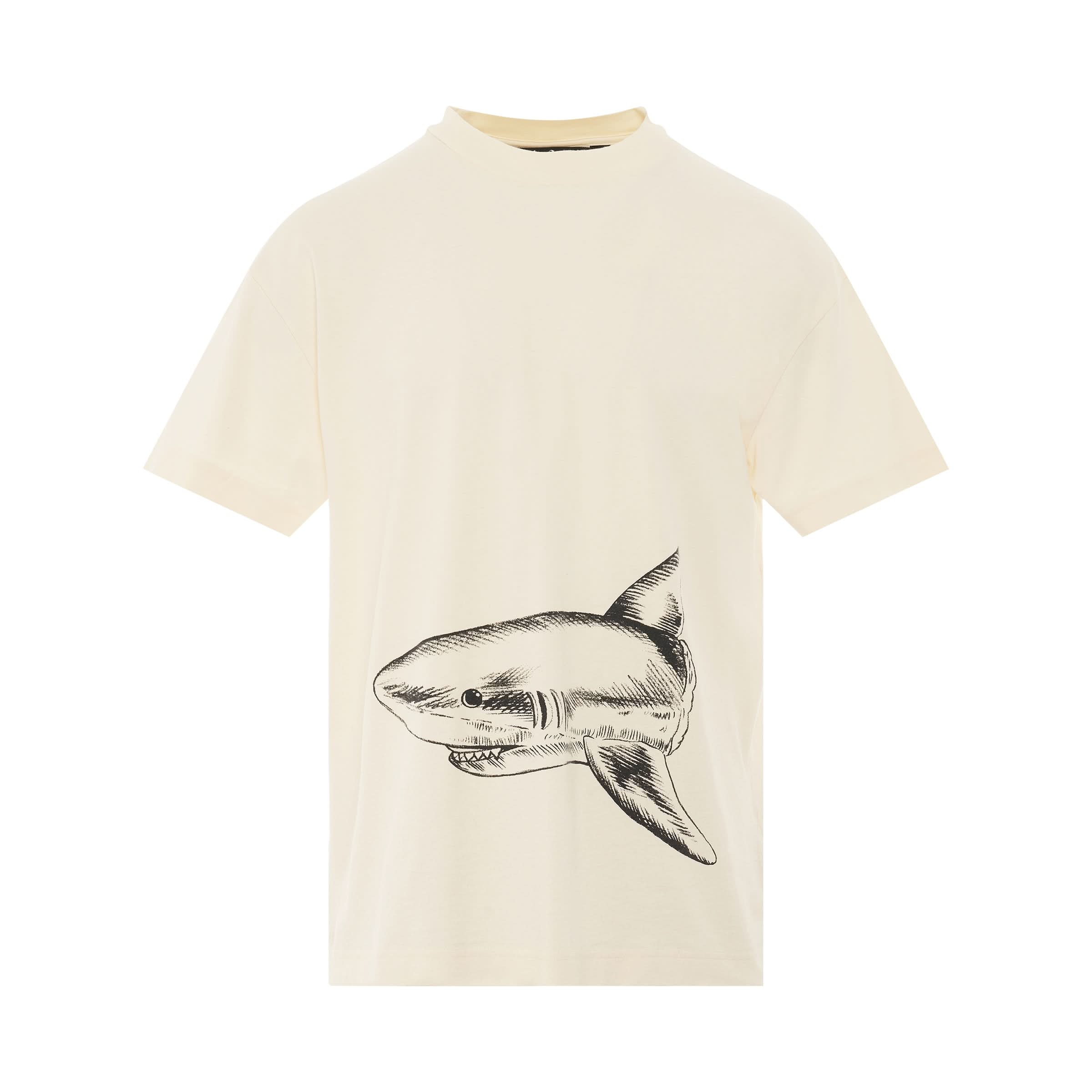 Broken Shark Classic T-Shirt in Butter/Black