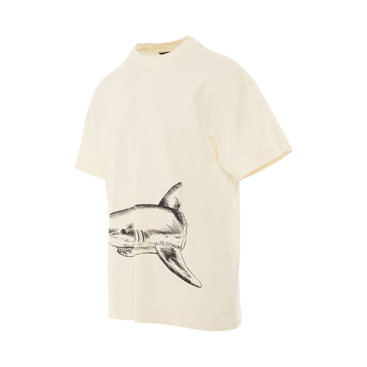 Broken Shark Classic T-Shirt in Butter/Black