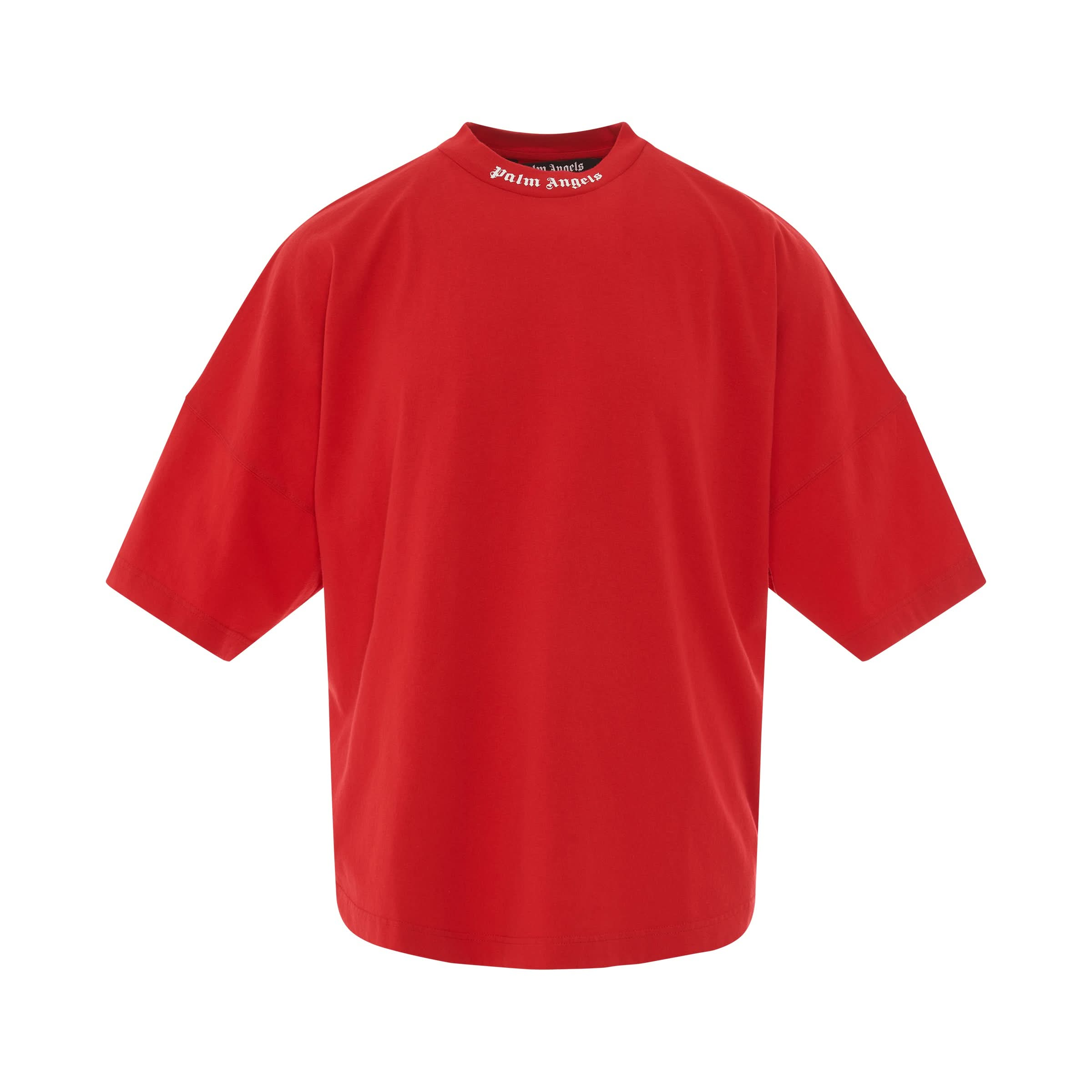 Classic Print Logo Over T-Shirt in Red/White