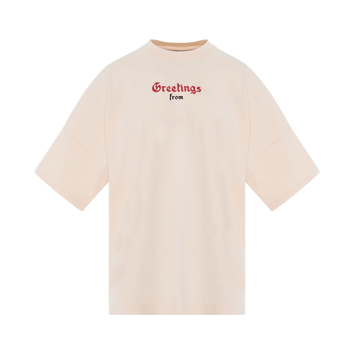 California Logo Over T-Shirt in Off White