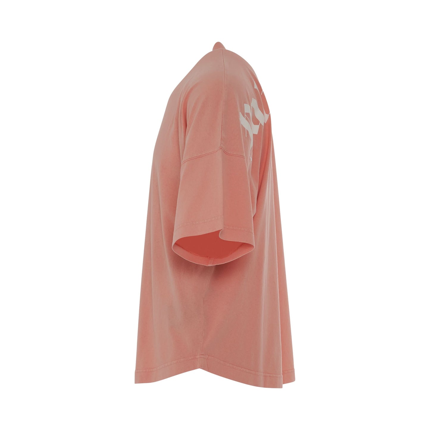 GD Classic Logo Over T-Shirt in Salmon/Fluoro