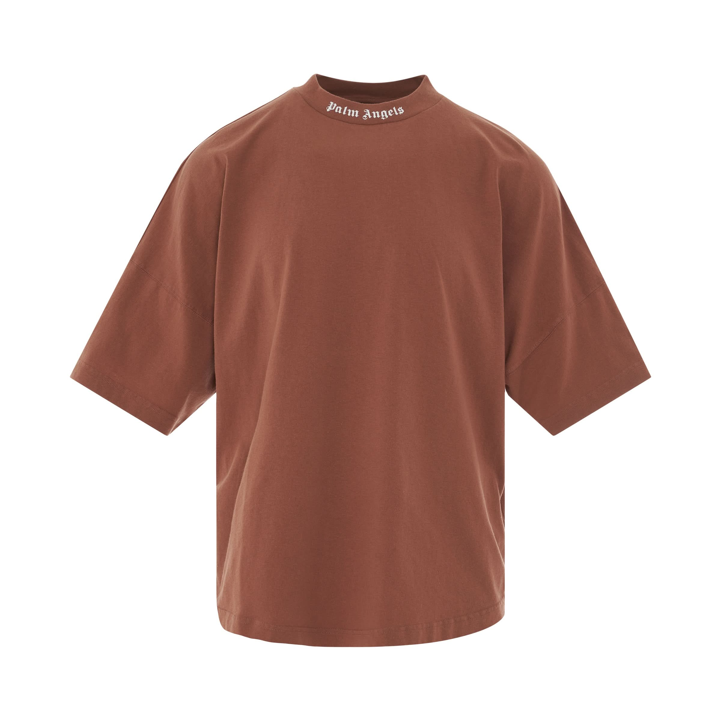 Classic Over T-Shirt in Tan/White