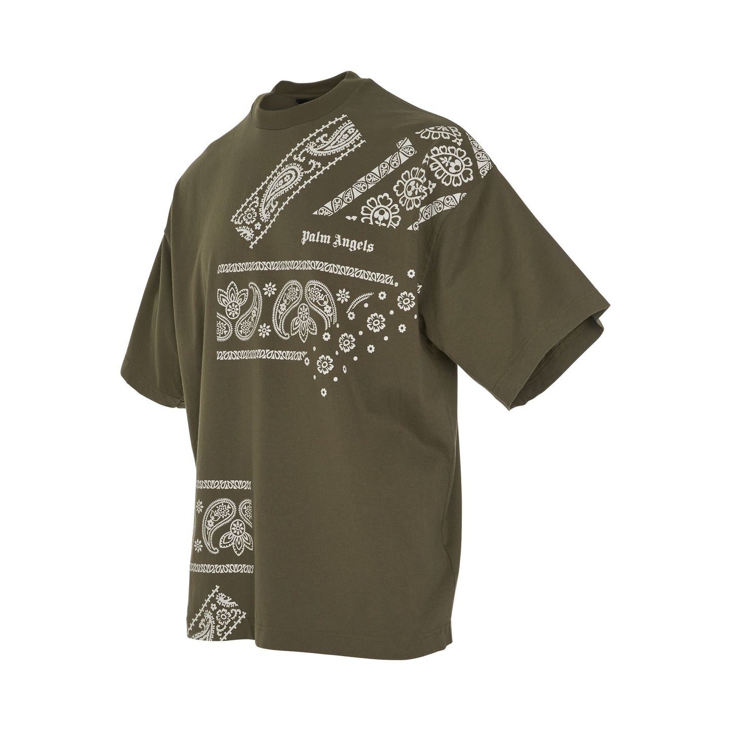 Bandana Print T-Shirt in Military