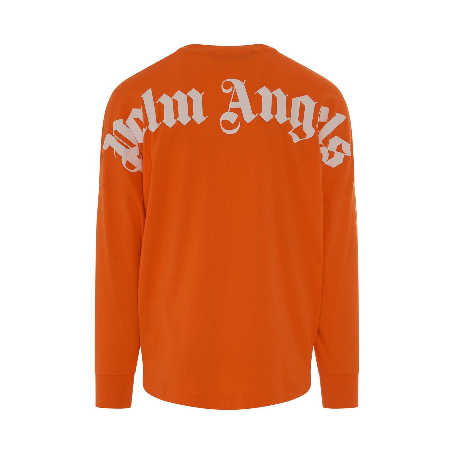 Classic Logo Over T-Shirt Long Sleeves in Orange/White