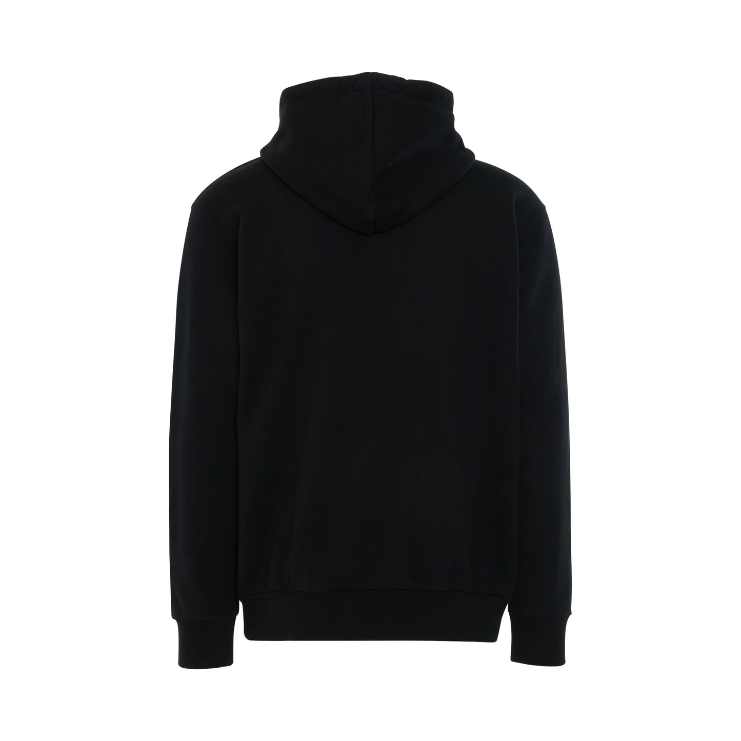 St Moritz Heart Sprayed Hoodie in Black